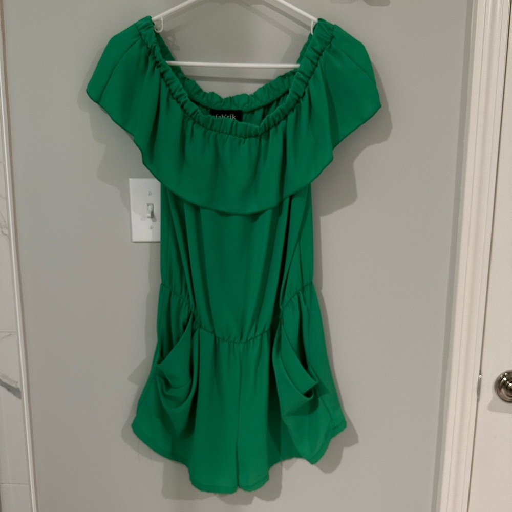 fab’rik Off the shoulder romper with pockets